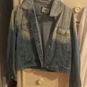 ombré jean jacket